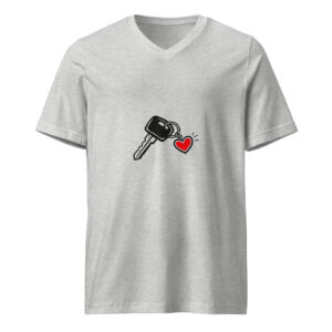 unisex short sleeve v neck t shirt