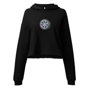 wheel crop hoodie for womens