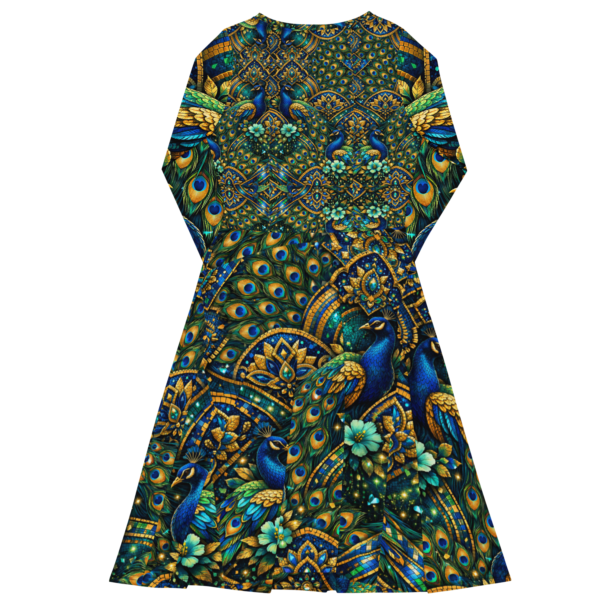 all over print long sleeve midi dress all over print long sleeve midi dress