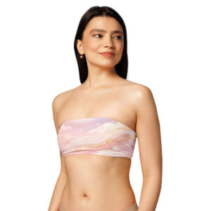 recycled bandeau bikini top