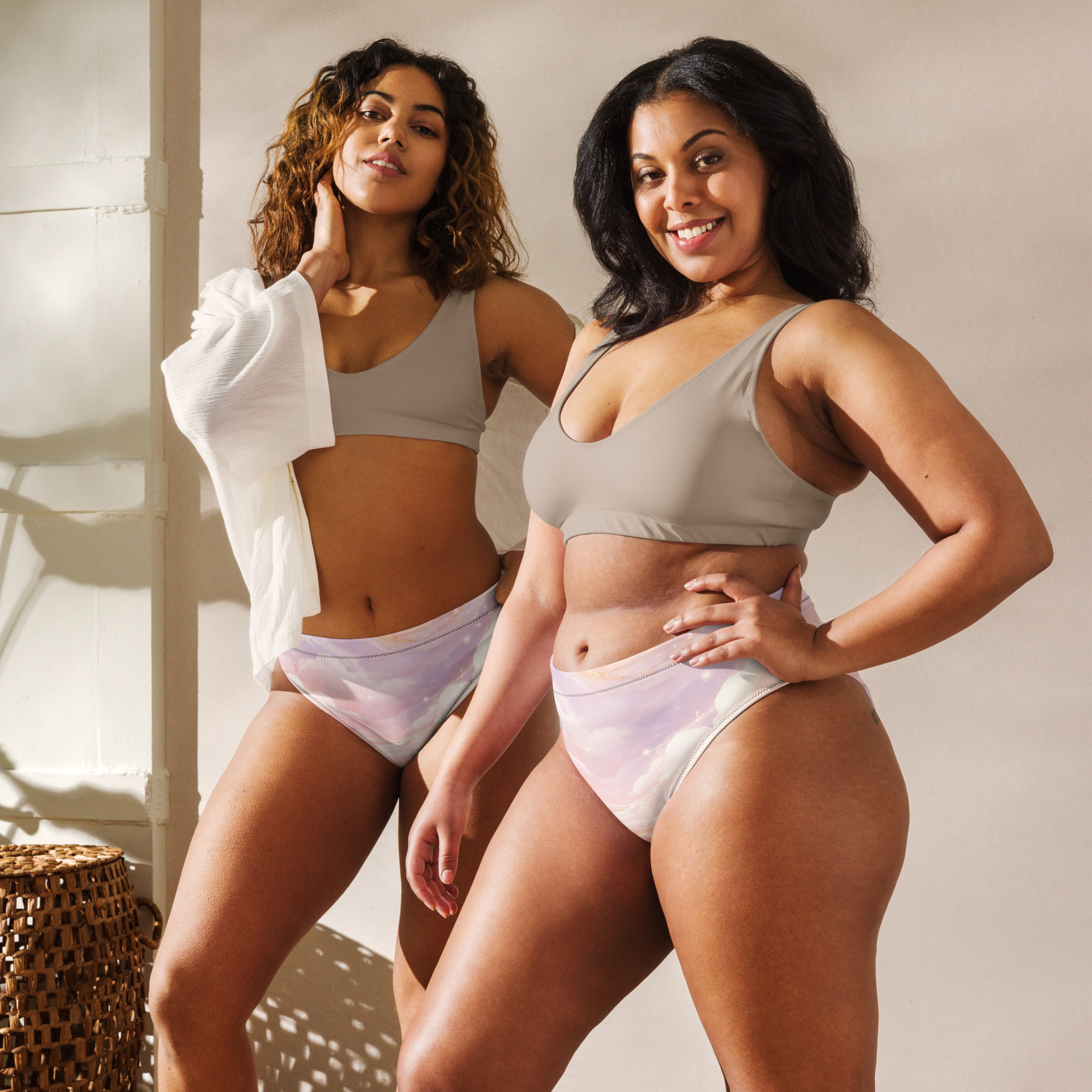 recycled high waisted bikini bottom recycled high waisted bikini bottom
