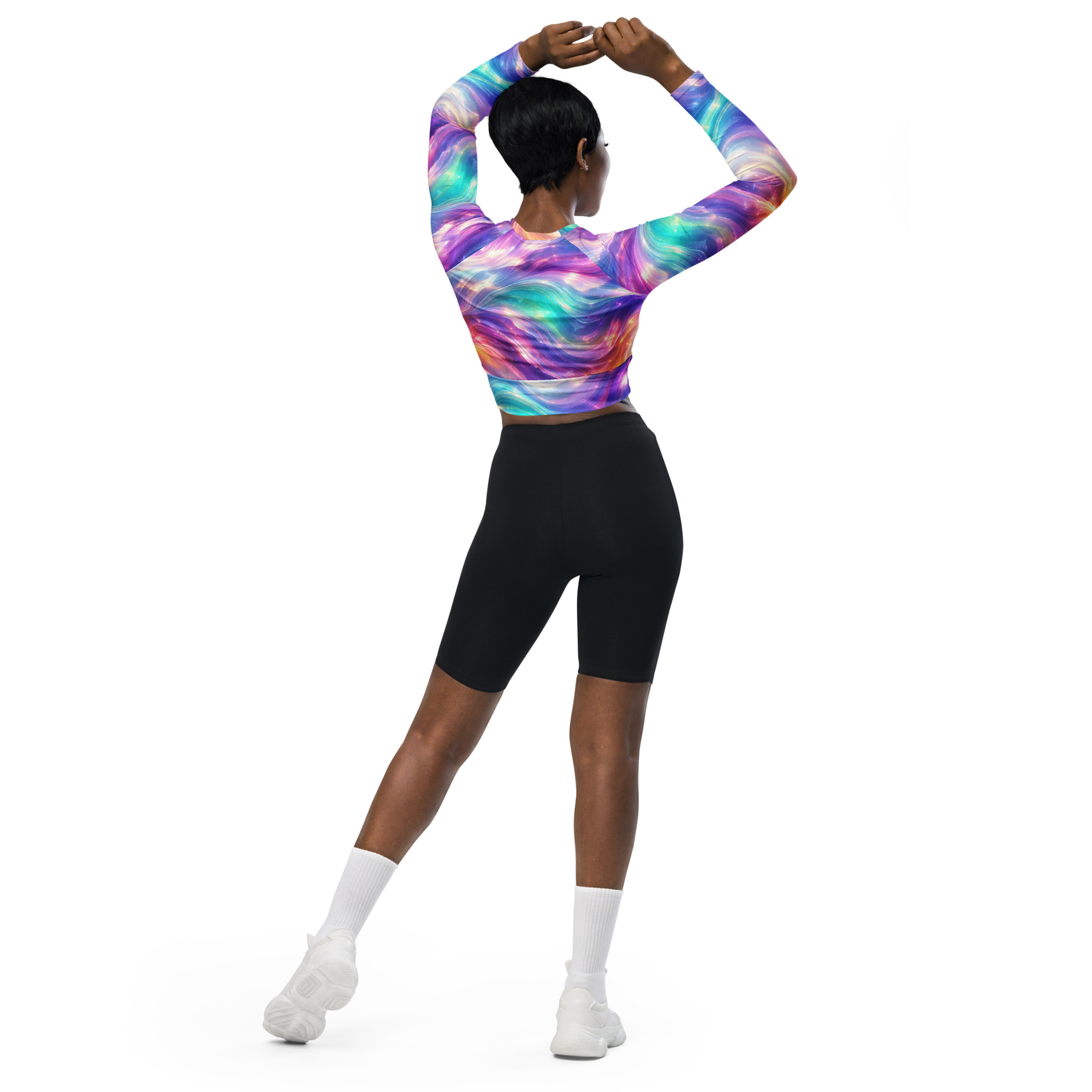 recycled long sleeve crop top recycled long sleeve crop top
