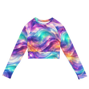 recycled long sleeve crop top