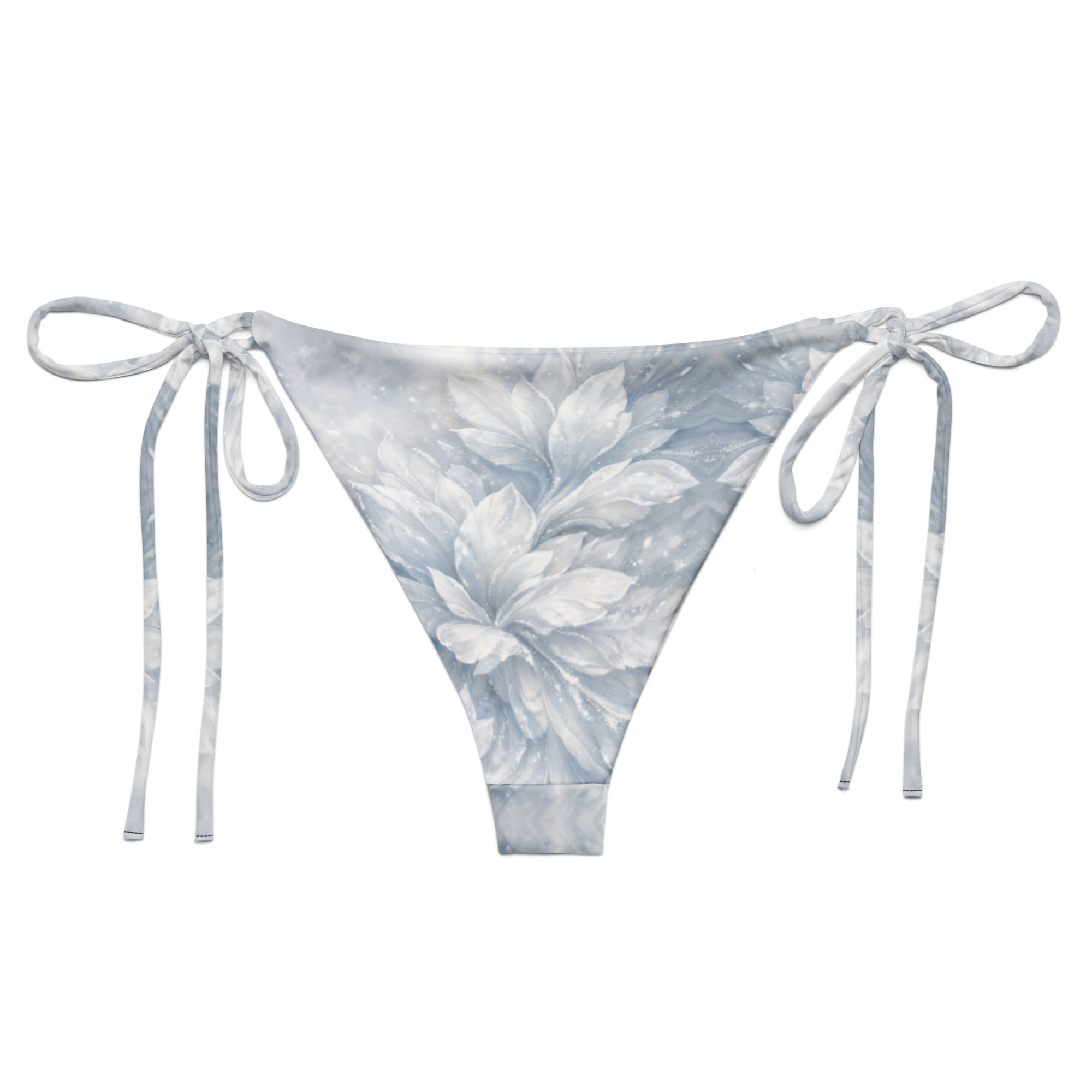 all over print recycled string bikini bottom all over print recycled string bikini bottom