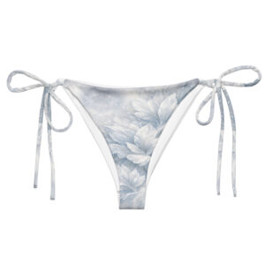 Home all over print recycled string bikini bottom