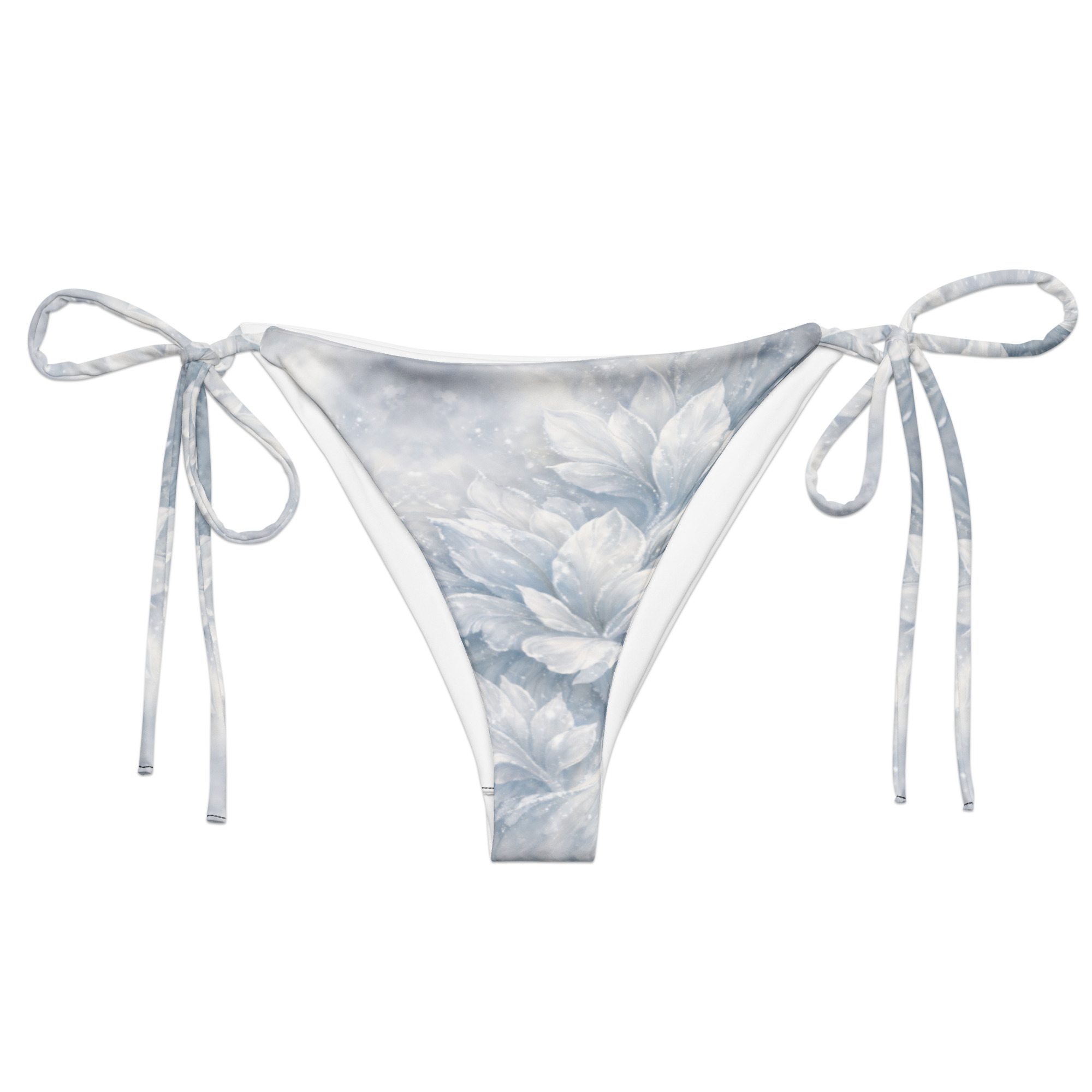 all over print recycled string bikini bottom all over print recycled string bikini bottom