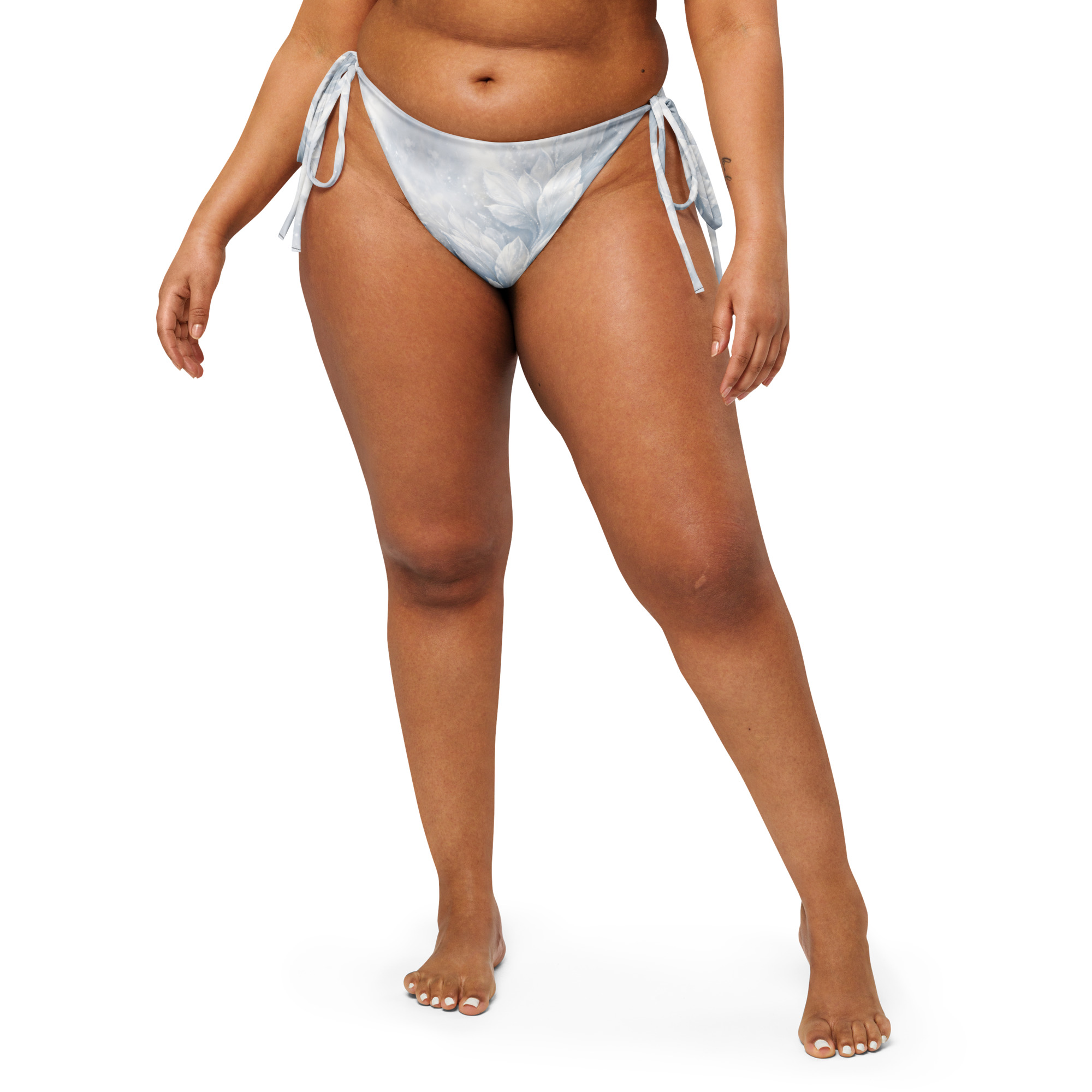 all over print recycled string bikini bottom all over print recycled string bikini bottom