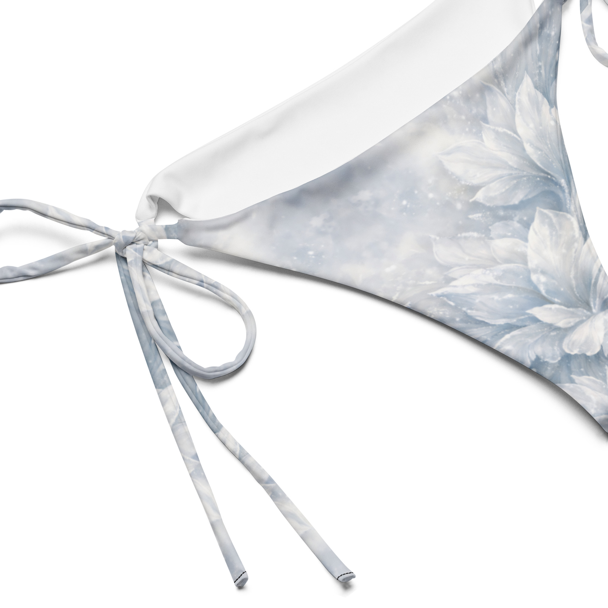 all over print recycled string bikini bottom all over print recycled string bikini bottom