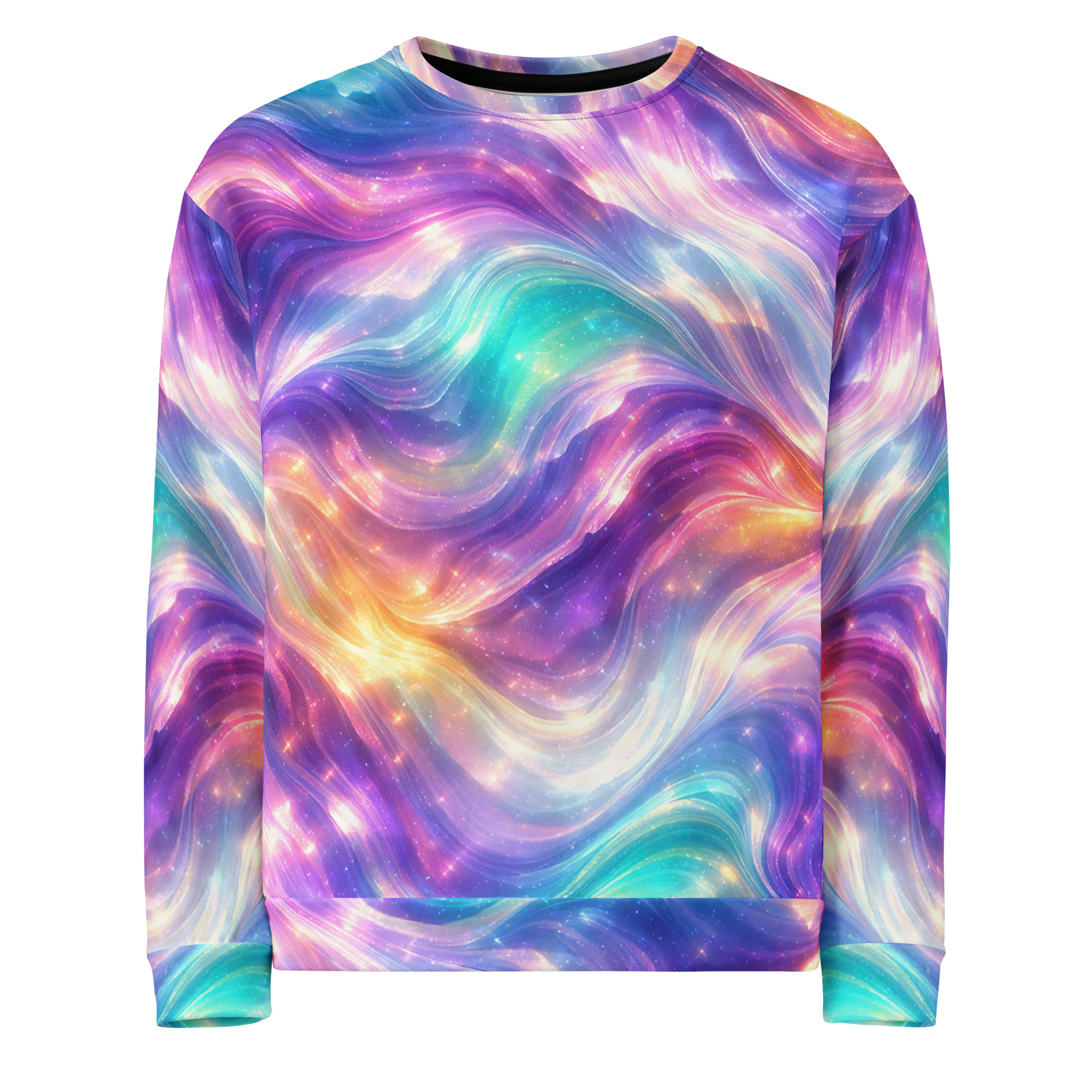 unisex sweatshirt shiny waves unisex sweatshirt shiny waves