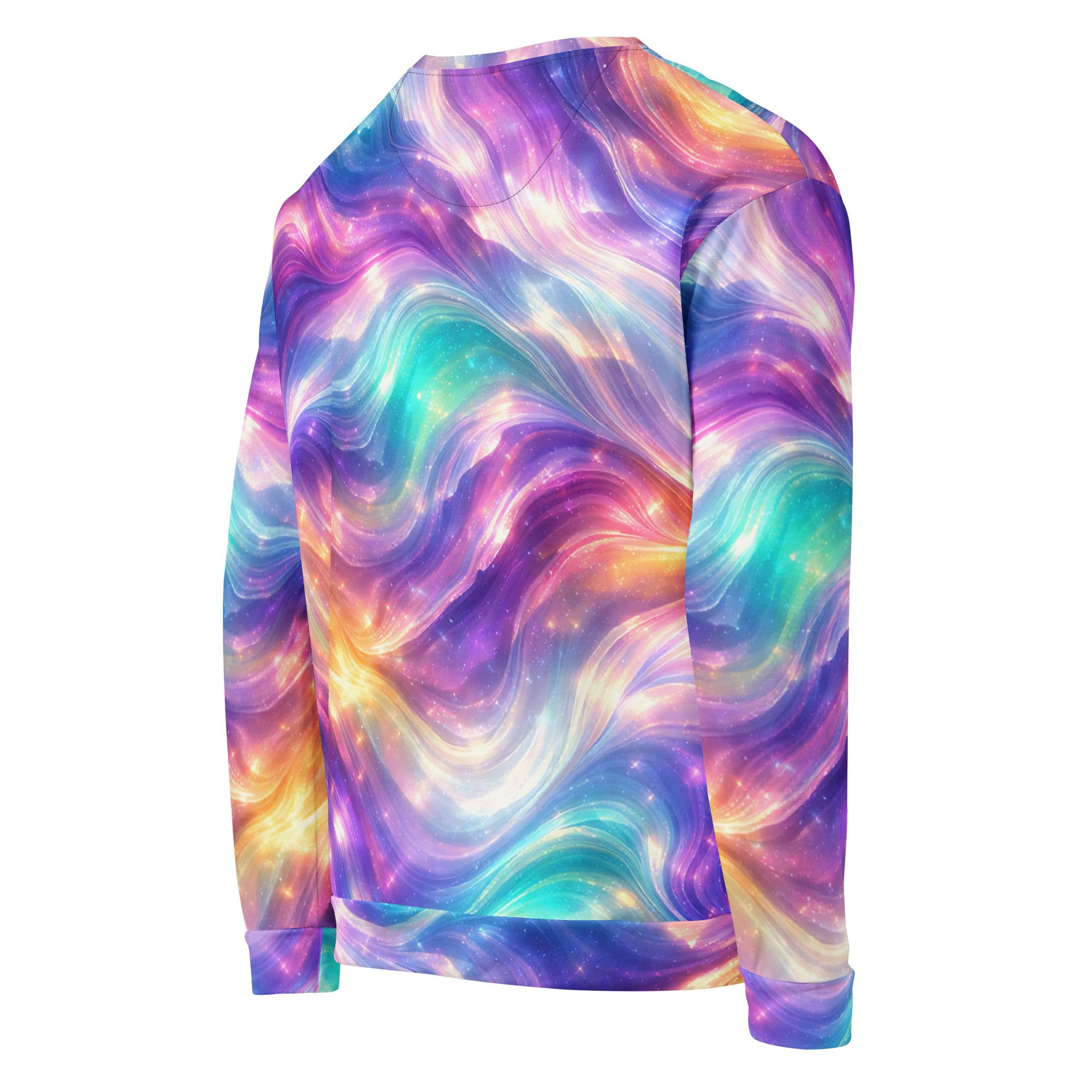 unisex sweatshirt shiny waves unisex sweatshirt shiny waves