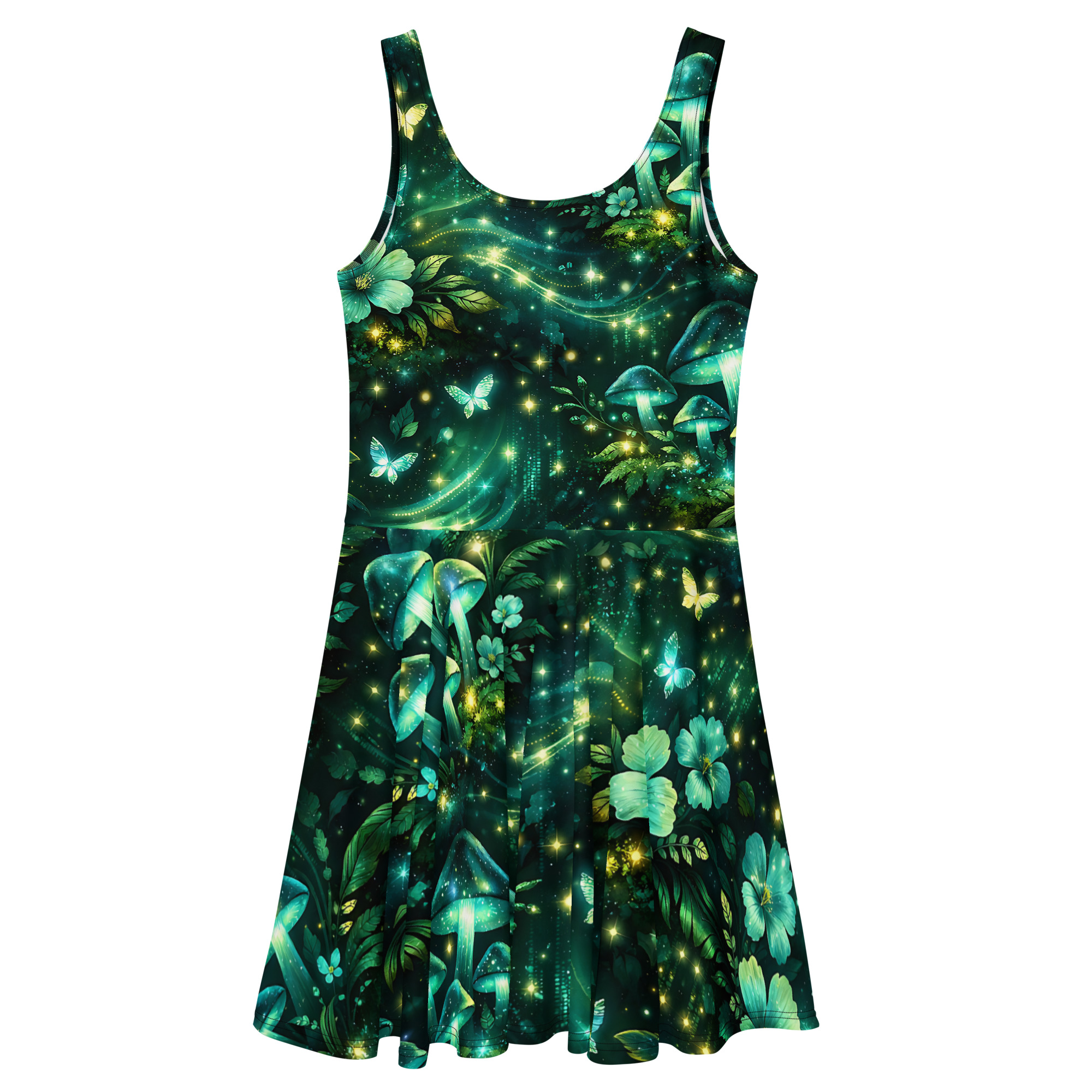 dark green forest skater dress dark green forest skater dress