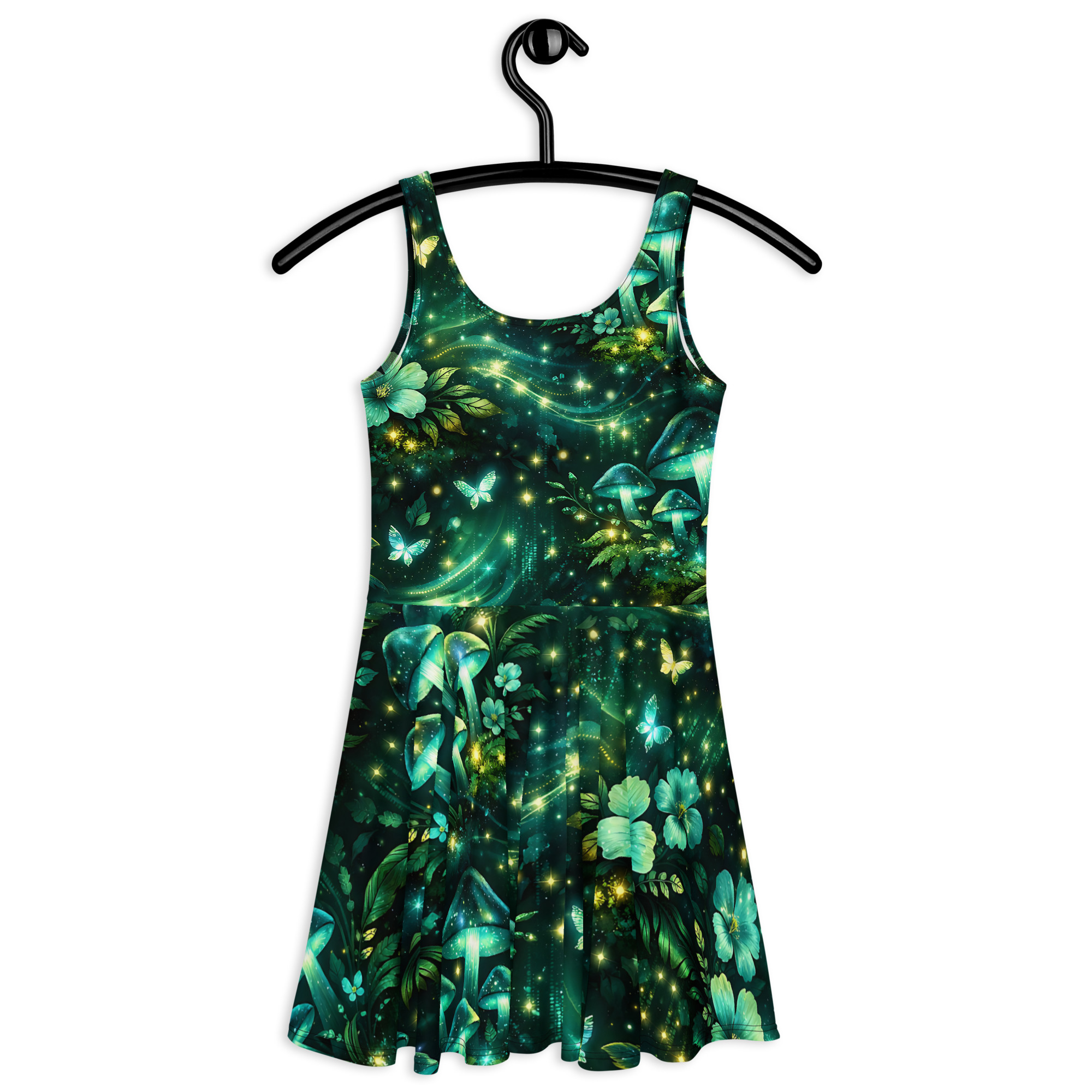 dark green forest skater dress dark green forest skater dress