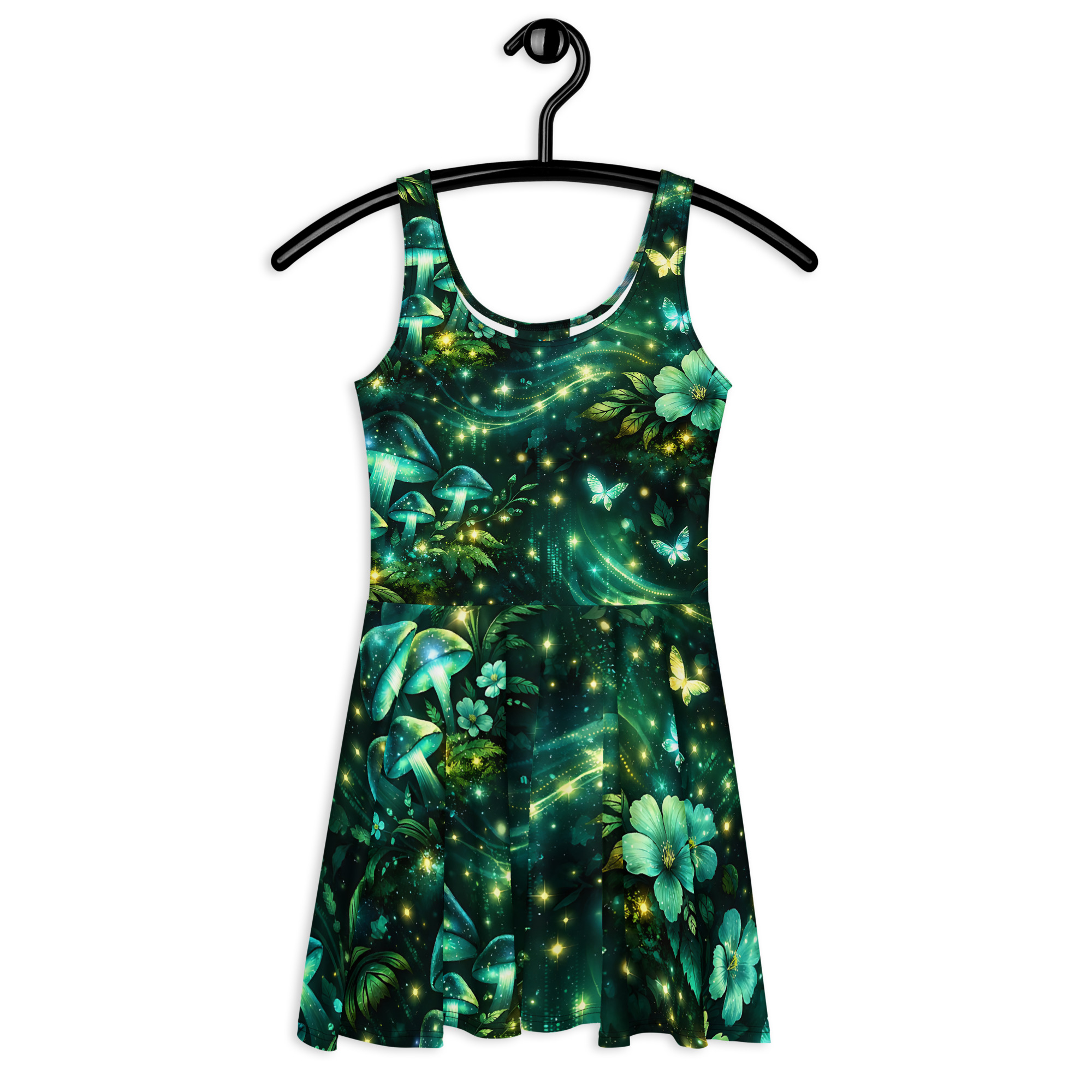 dark green forest skater dress dark green forest skater dress