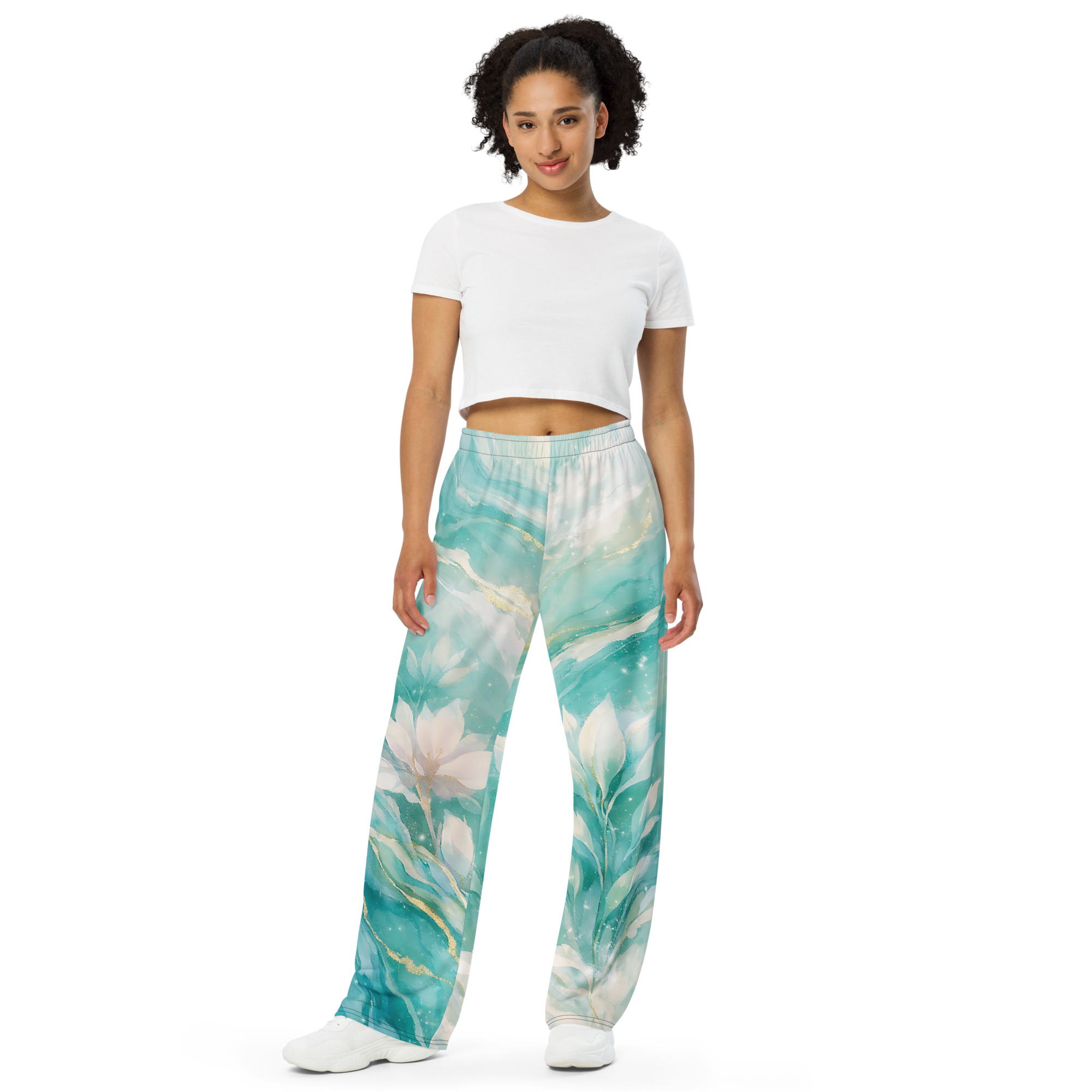 all over print unisex wide leg pants all over print unisex wide leg pants