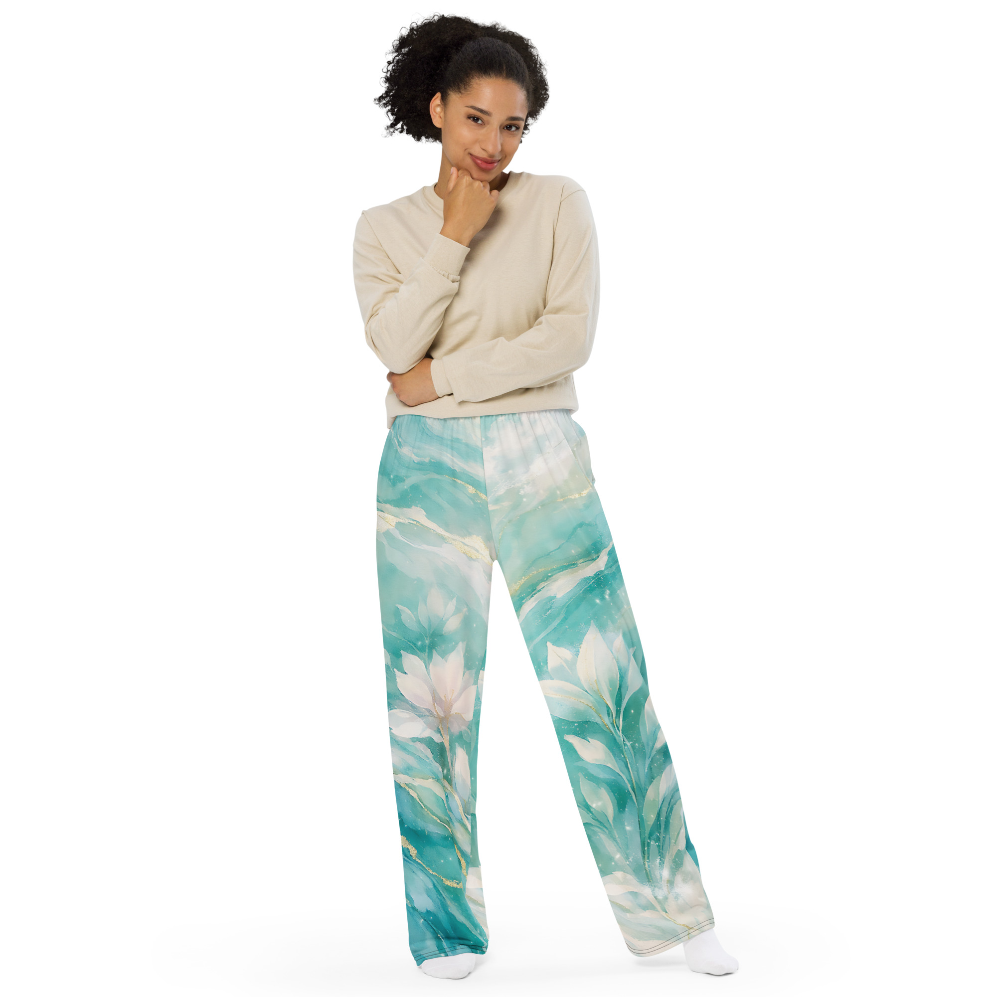 all over print unisex wide leg pants all over print unisex wide leg pants