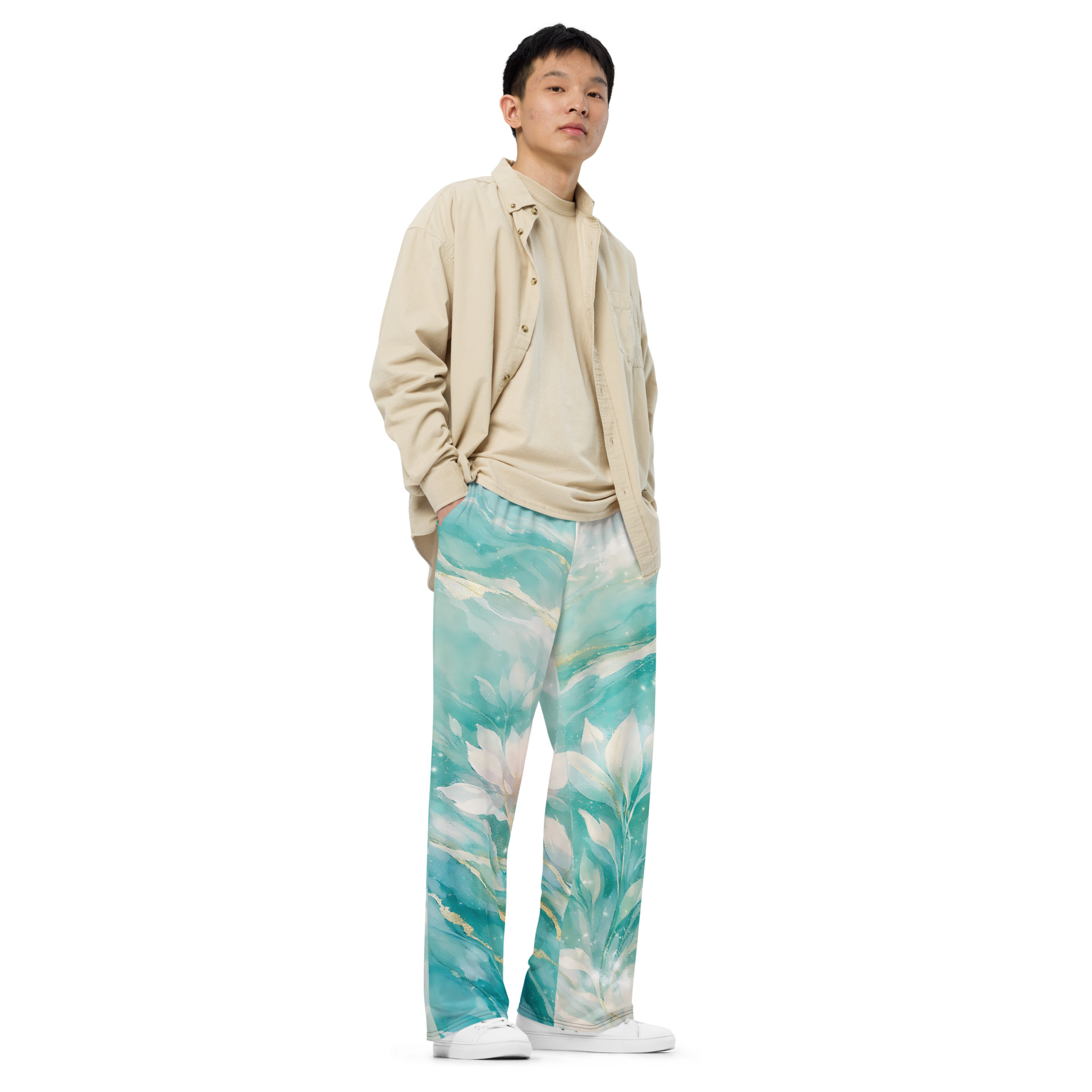 all over print unisex wide leg pants all over print unisex wide leg pants