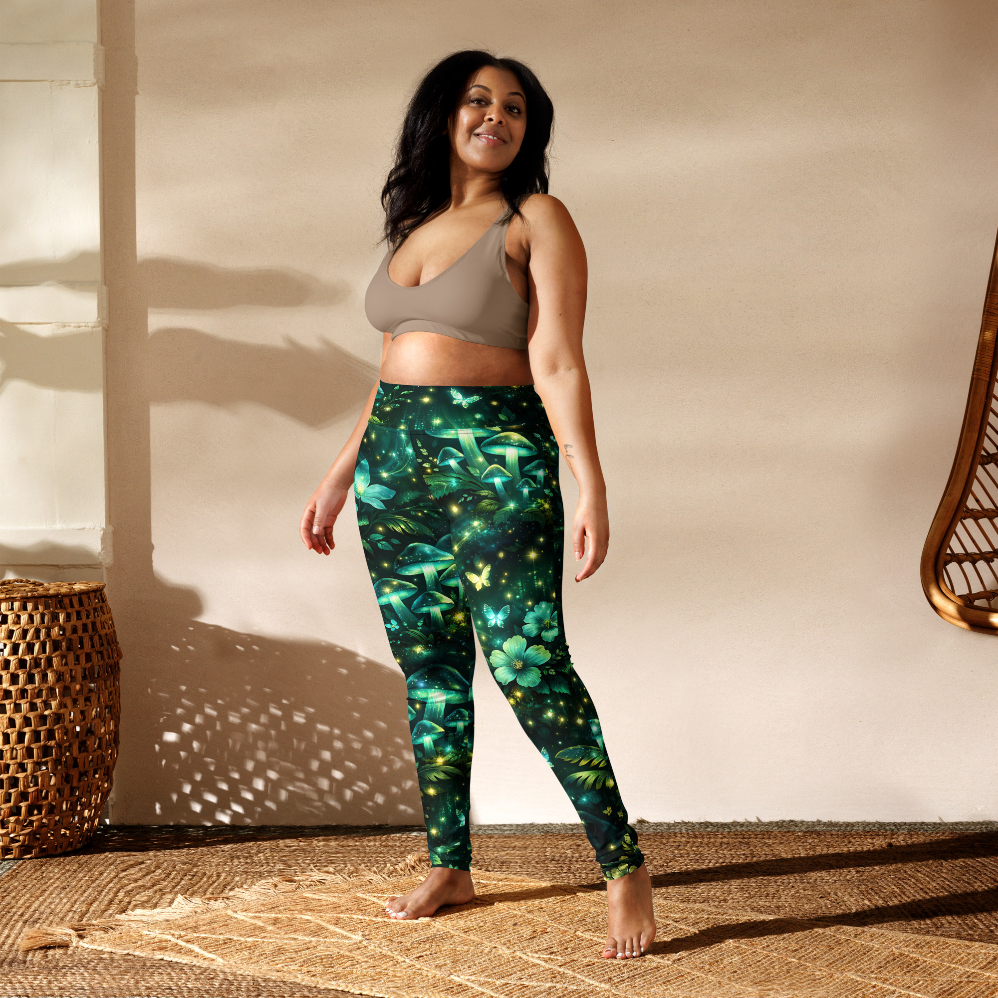 light mashroom yoga leggings light mashroom yoga leggings