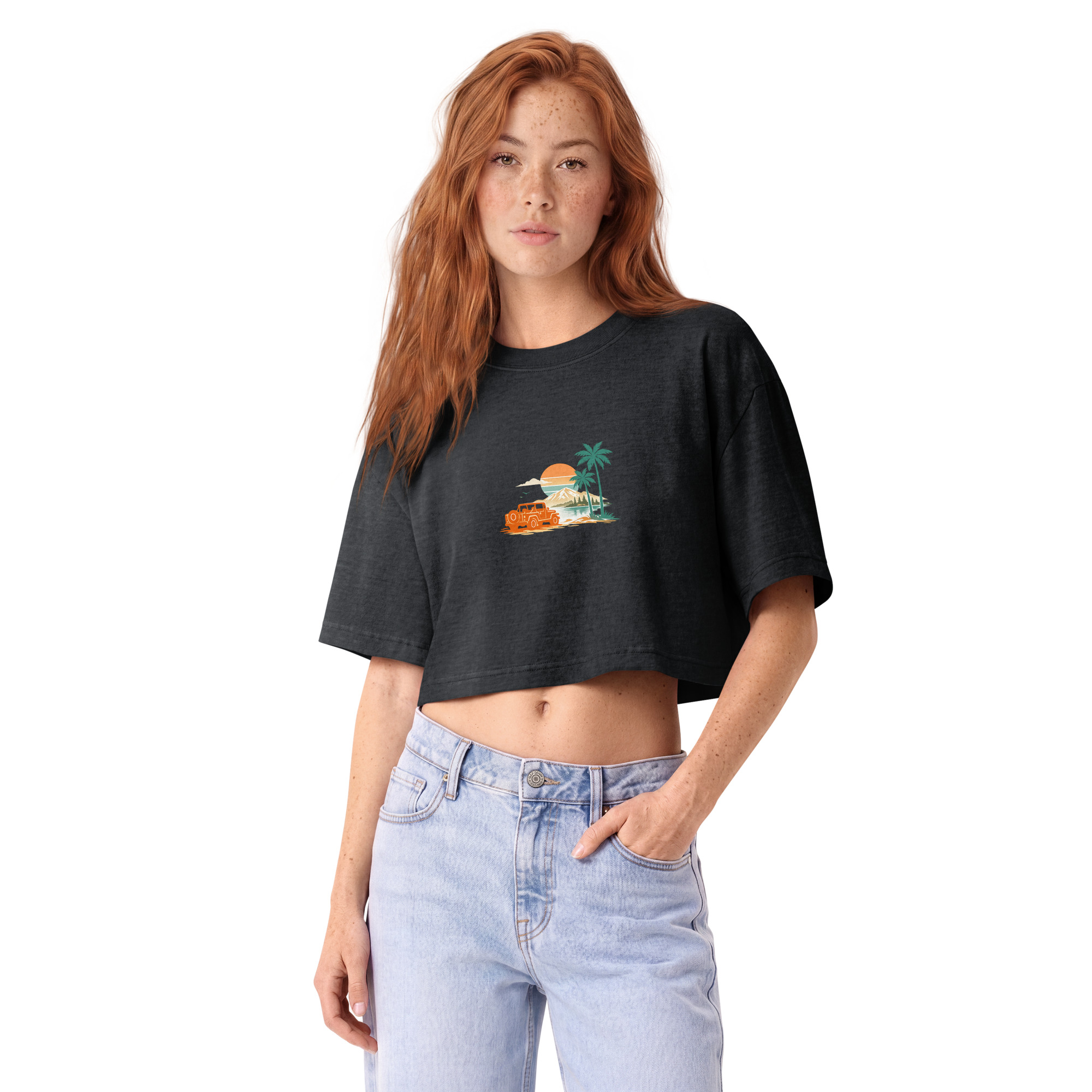 women’s garment dye cropped tee women’s garment dye cropped tee